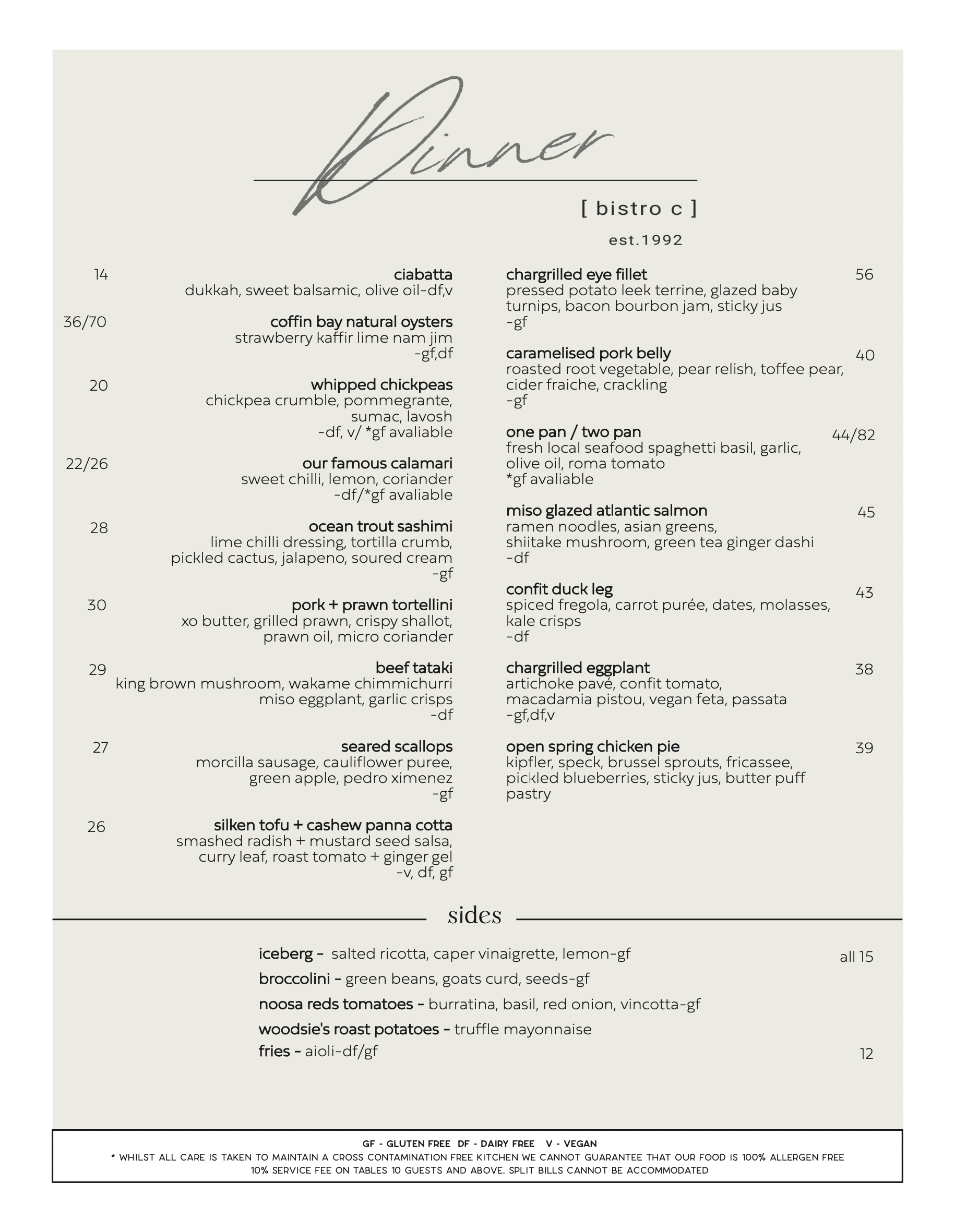 Winter Dinner Page 1