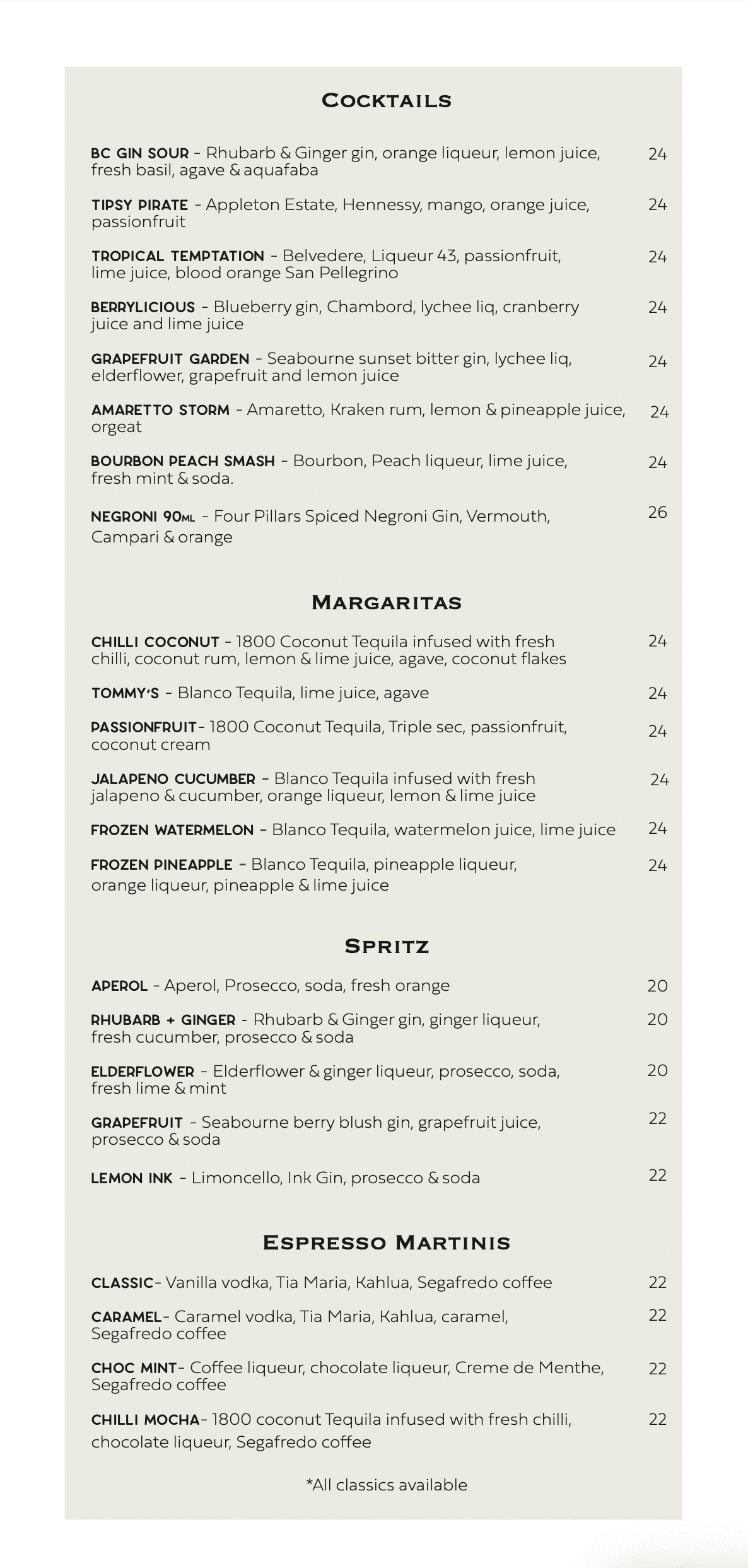 March Cocktails